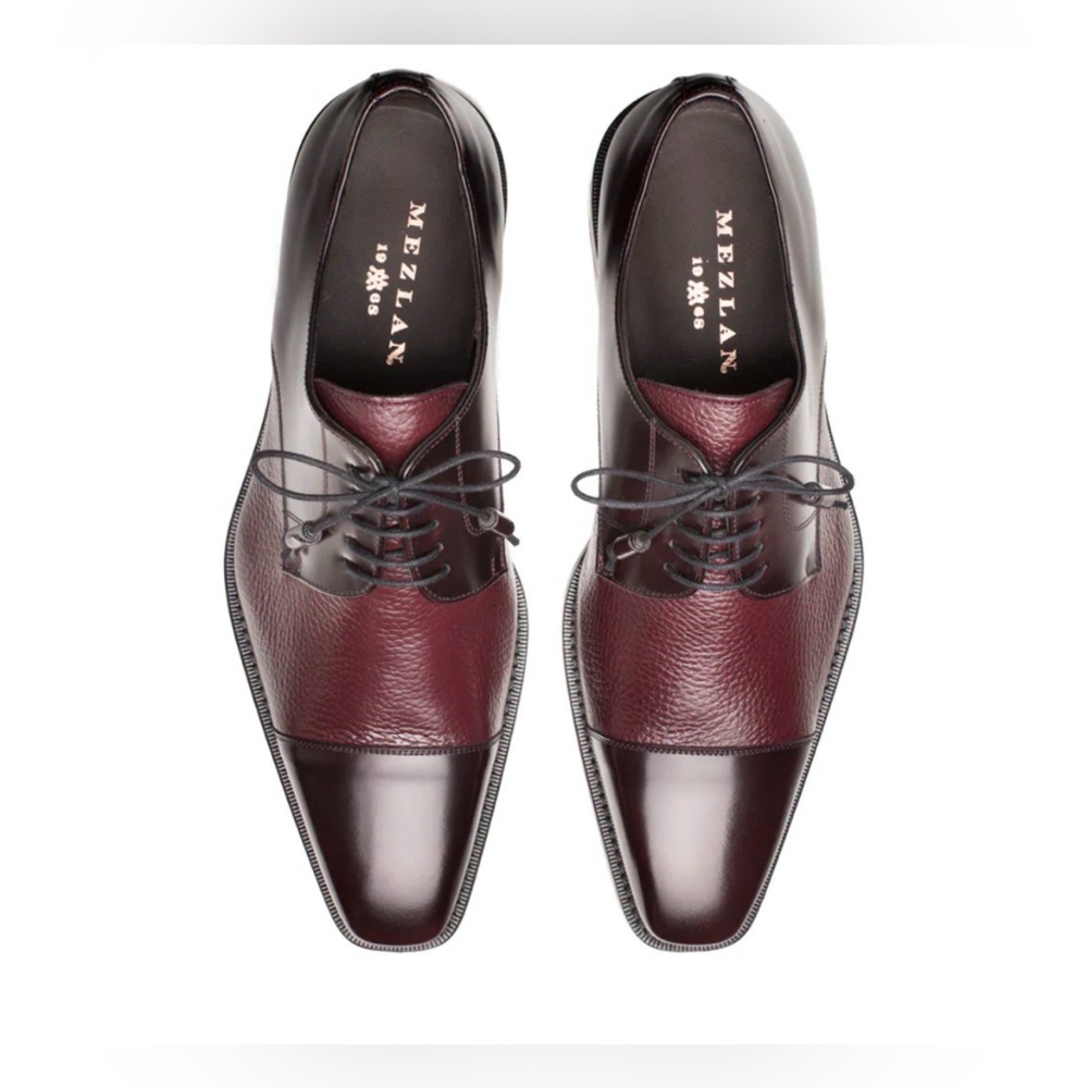 Mezlan Men's soka burgundy Oxfords dress shoes, size 13 men’s pre-loved